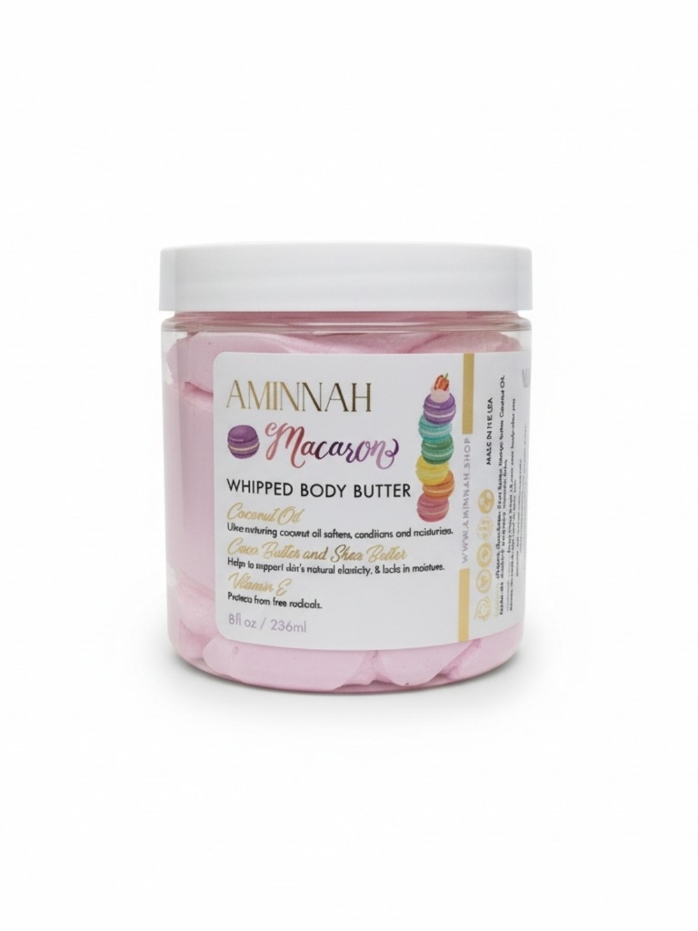 Aminnah Macaron Whipped Body Butter